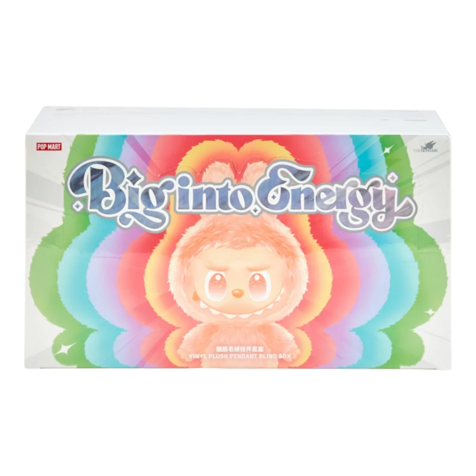 Squish Planet Pop Mart Labubu Big into Energy series vinyl plush pendant blind box case with 6 sealed boxes.